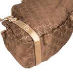 [🔄️B09 / F56] Gucci Monogram GG Metallic Gold Leather Abbey Hobo Shoulder Bag xx riecht - vintageandkickz