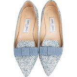 Jimmy Choo Gala Glitter Flats Shoes (38)