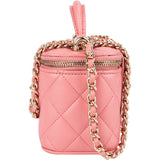Chanel Quilted Lambskin Mini Vanity Crossbody Bag