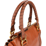 Chloé Grained Calfskin Marcie Satchel Handbag