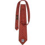 Fendi Emblem Diamond Pattern Silk Tie Krawatte