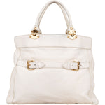 Miu Miu Blancoi Vitello Daino Satchel Handbag - vintageandkickz