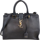 Saint Laurent Leather Small Monogram Cabas Handbag