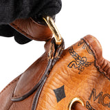 MCM Monogram Visetos Drawstring Hobo Shoulder Bag