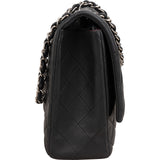 Chanel Quilted Lambskin Palladium Maxi Single Flap Crossbody Bag
