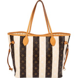 Louis Vuitton Striped Monogram Rayures Neverfull MM Shoulder Bag