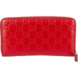 Gucci Microguccissima Leather Bow Zip Around Wallet