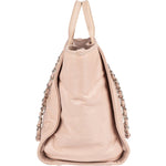 Chanel Rose Leather Shopper Deauville Shoulder Bag - vintageandkickz