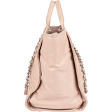 Chanel Rose Leather Shopper Deauville Shoulder Bag - vintageandkickz