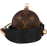 Louis Vuitton Crossbody Strap with Monogram Canvas Coin Wallet (Multi Pochette Accessoire)