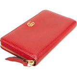 Gucci Grained Leather GG Marmont Zip Around Wallet