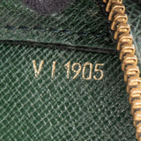 Louis Vuitton Green Taiga Leather Baikal Clutch Bag