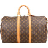 Louis Vuitton Monogram Canvas Keepall 45 Bandoulière Travel Bag