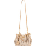 Miu Miu Quilted Fabric City Handbag - vintageandkickz