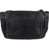 Chanel Calfskin CC Single Flap Shoulder Bag
