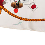 Hermès Les Folies du Ciel Silk Carre 90 Scarf Tuch
