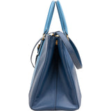 Prada Bicolor Saffiano Leather Galleria Handbag