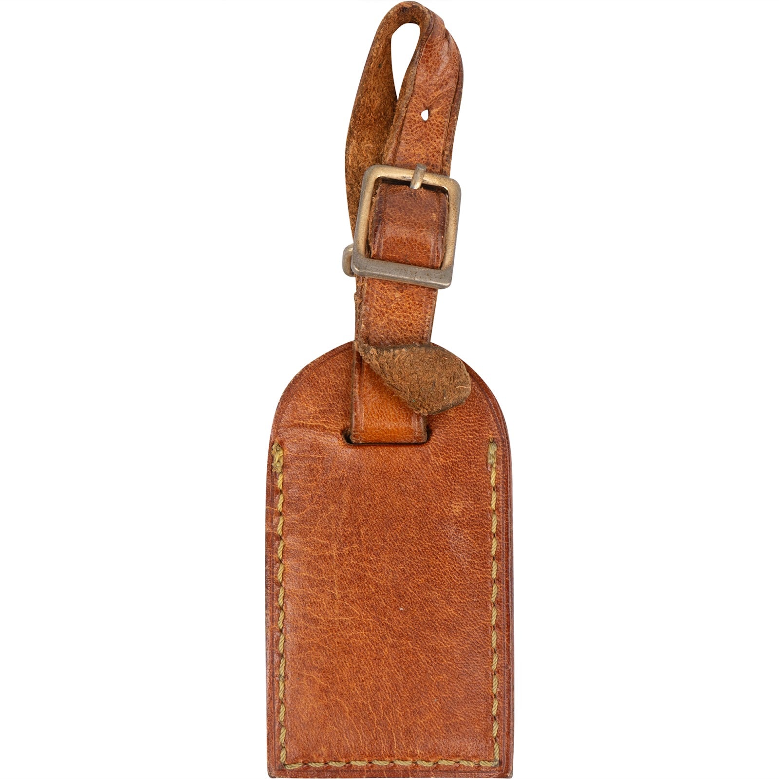 [🔄️B10 / F85] Louis Vuitton Vachetta Leather Luggage Tag - vintageandkickz