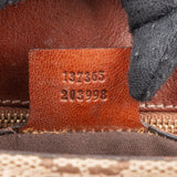 Gucci Monogram GG Canvas Woven Handle Babouska Tote Shoulder Bag