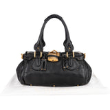 Chloé Pebbled Leather Paddington Satchel Handbag