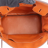 Hermès Brun Fjord Leather Birkin 35 Handbag xx leder - vintageandkickz