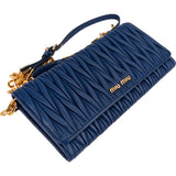 Miu Miu Matelassé Nappa Leather Wallet On Chain Crossbody Bag