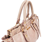 Miu Miu Vitello Lux Leather Satchel Handbag