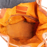 MCM Monogram Visetos Drawstring Bucket Crossbody Bag