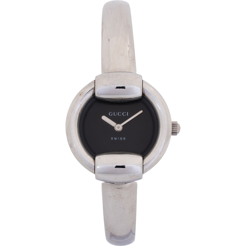 Gucci Silver Tone 1400L Bangle Woman Watch