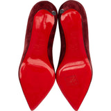 Christian Louboutin Weinrot Leather Suede Kate Pumps Shoes (35,5)