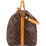 Louis Vuitton Monogram Canvas Keepall 60 Bandoulière Travel Bag