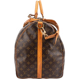 Louis Vuitton Monogram Canvas Keepall 60 Bandoulière Travel Bag