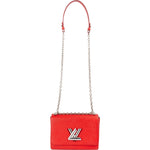 [🔄️B08 / F34] Louis Vuitton Red Epi Leather Twist MM Crossbody Bag - vintageandkickz