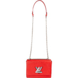 [🔄️B08 / F34] Louis Vuitton Red Epi Leather Twist MM Crossbody Bag - vintageandkickz