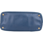 Prada Blue Saffiano Leather Galleria Handbag - vintageandkickz