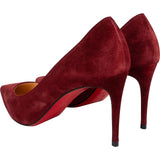 Christian Louboutin Weinrot Leather Suede Kate Pumps Shoes (35,5)