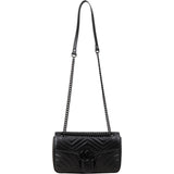 Gucci Matelassé Leather GG Marmont Crossbody Bag
