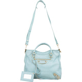 Balenciaga Blue Leather City Handbag