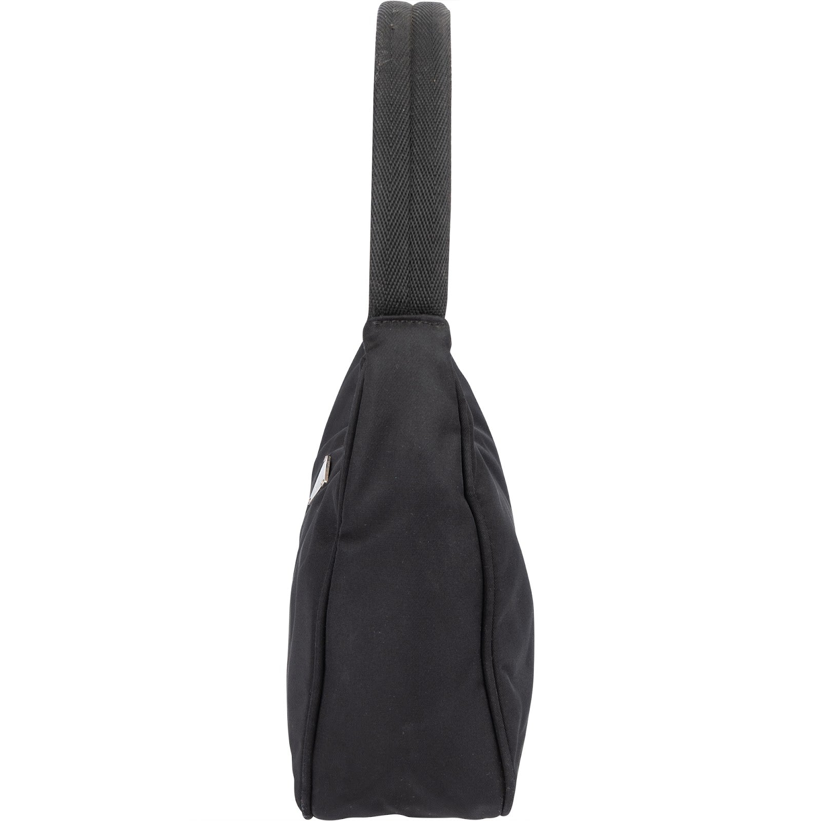 Prada Black Nylon Triangle Vintage Re-Edition Handbag - vintageandkickz