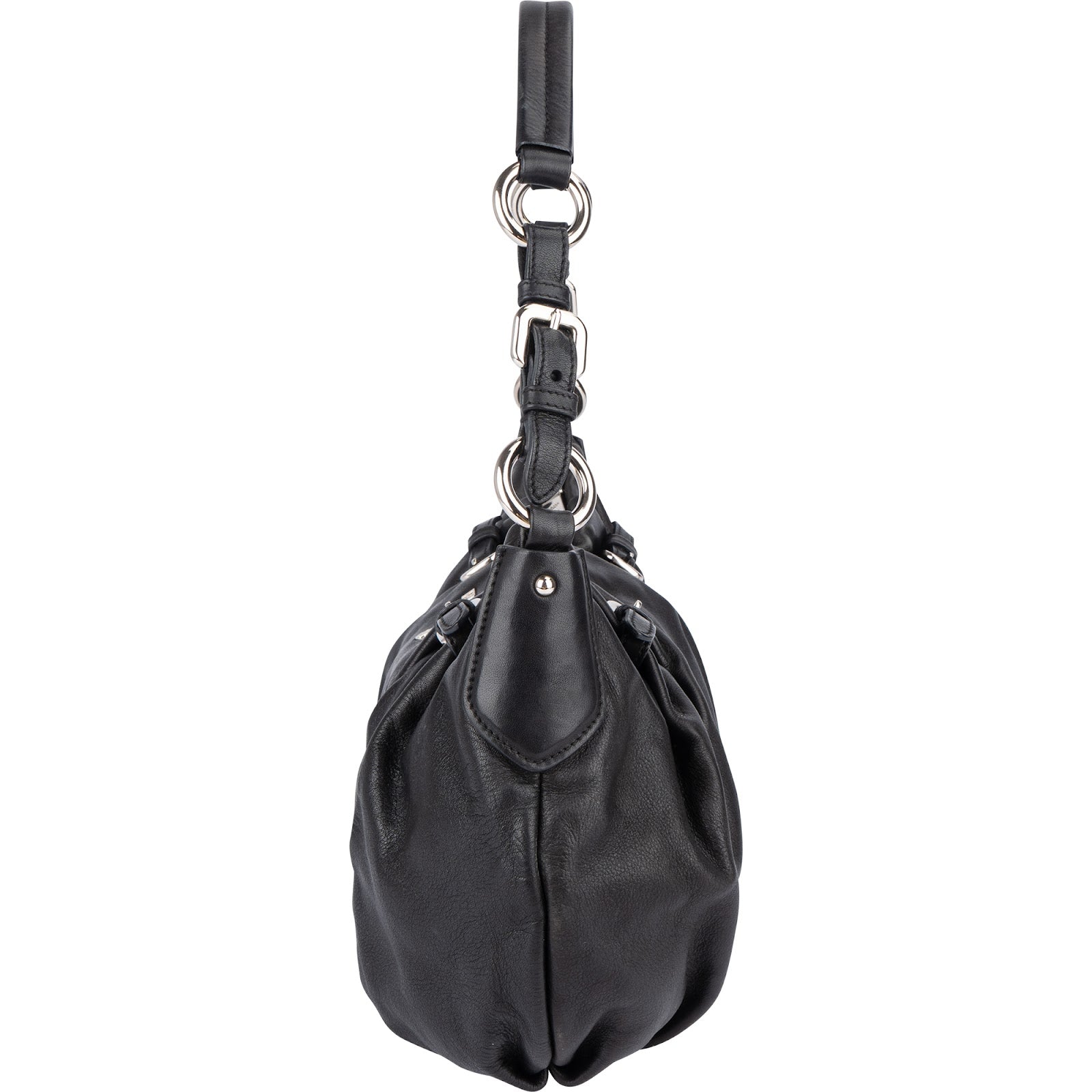 [🔄️B24 / F26] Prada Nappa Leather Gaufre Hobo Shoulder Bag - vintageandkickz
