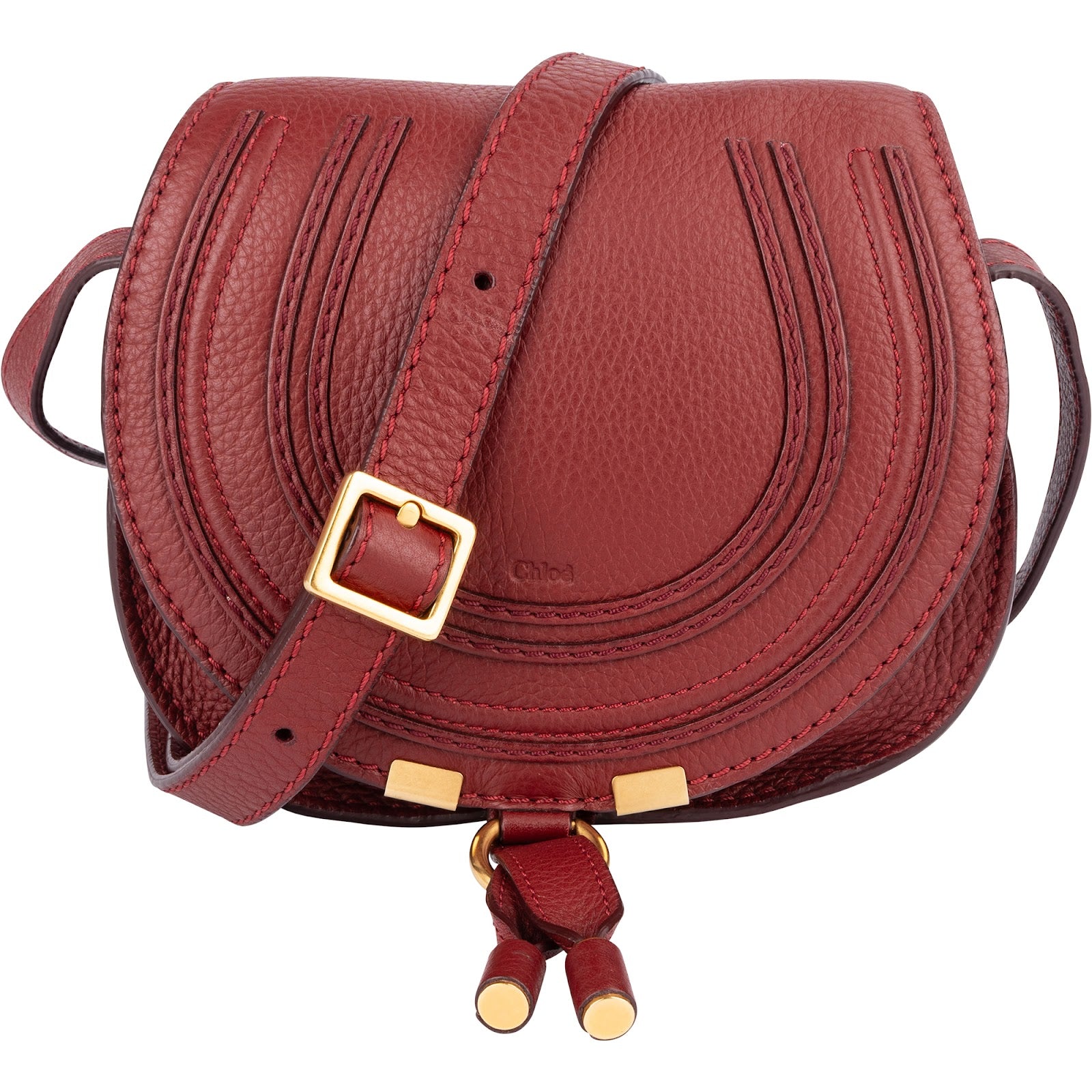 [🔄️B23 / F25] Chloé Grained Calfskin Mini Marcie Crossbody Bag - vintageandkickz