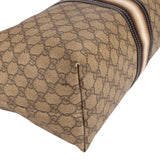 Gucci Monogram GG Supreme Web Stripe Tote Shoulder Bag