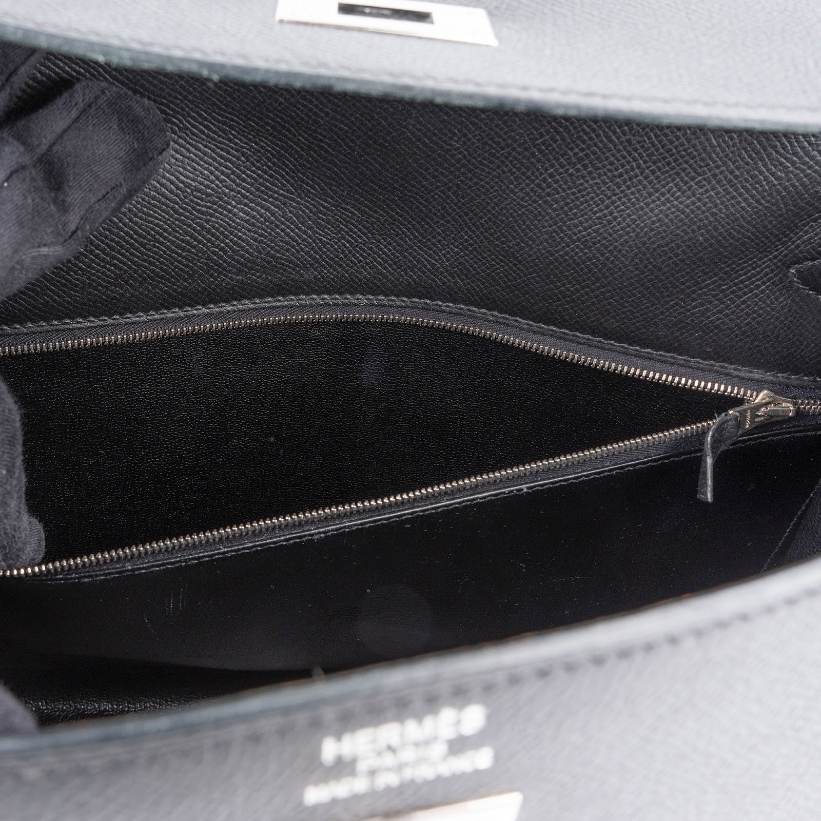 Hermès Noir Epsom Leather Sellier Kelly 35 Handbag - vintageandkickz