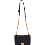 [🔄️B11 / F26] Chanel Quilted Lambskin Medium Boy Crossbody Bag - vintageandkickz