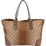 Gucci GG Shimmer Monogram Heart Charm Tote Handbag