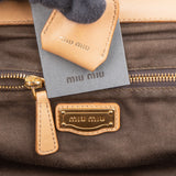 Miu Miu Matelassé Nappa Leather Braided Handle Handbag