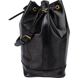 Louis Vuitton Noir Epi Leather Sac Noé Grande Shoulder Bag
