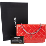 Chanel Quilted Patent Leather Wallet on Chain Crossbody Bag