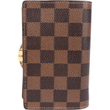 Louis Vuitton Monogram Damier Ebene Canvas Viennois Wallet