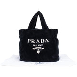 Prada Emblem Terry Tote Handbag